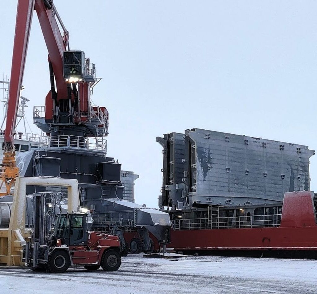 Rauanheimon käsittely Tornion satamassa